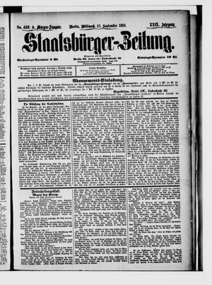 Staatsbürger-Zeitung vom 27.09.1893