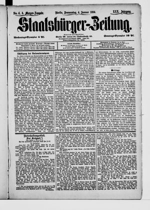 Staatsbürger-Zeitung vom 04.01.1894