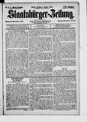 Staatsbürger-Zeitung vom 05.01.1894