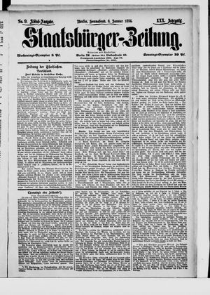 Staatsbürger-Zeitung vom 06.01.1894