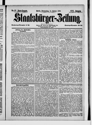 Staatsbürger-Zeitung on Jan 11, 1894