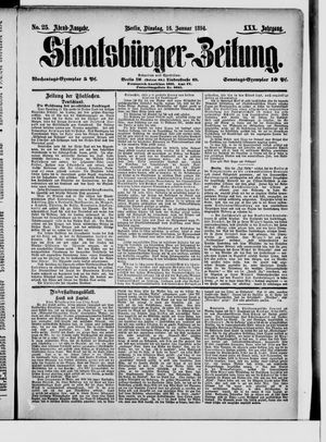 Staatsbürger-Zeitung vom 16.01.1894
