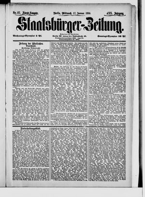Staatsbürger-Zeitung vom 17.01.1894