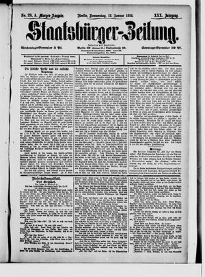 Staatsbürger-Zeitung vom 18.01.1894