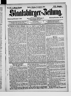 Staatsbürger-Zeitung vom 23.01.1894