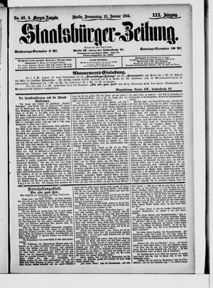 Staatsbürger-Zeitung vom 25.01.1894