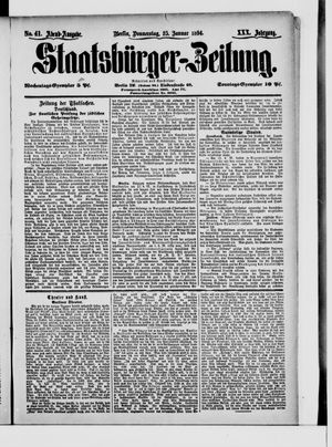 Staatsbürger-Zeitung vom 25.01.1894
