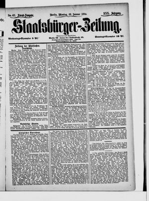 Staatsbürger-Zeitung vom 29.01.1894