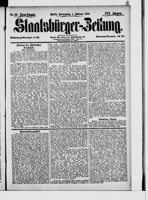 Staatsbürger-Zeitung vom 01.02.1894