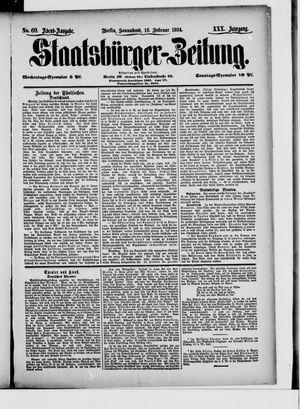 Staatsbürger-Zeitung on Feb 10, 1894