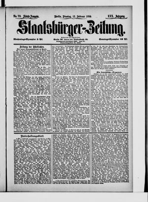 Staatsbürger-Zeitung vom 13.02.1894