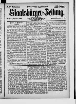 Staatsbürger-Zeitung on Feb 15, 1894