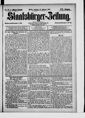Staatsbürger-Zeitung vom 18.02.1894