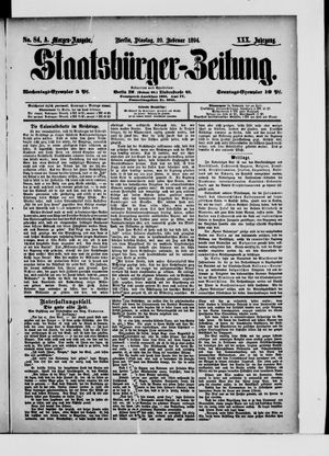 Staatsbürger-Zeitung on Feb 20, 1894