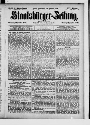 Staatsbürger-Zeitung on Feb 22, 1894