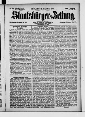 Staatsbürger-Zeitung on Feb 28, 1894