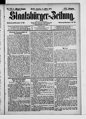 Staatsbürger-Zeitung on Mar 11, 1894