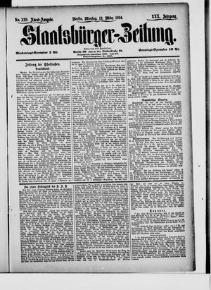 Staatsbürger-Zeitung on Mar 12, 1894