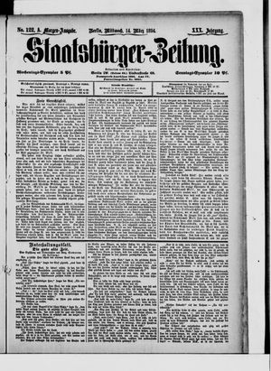 Staatsbürger-Zeitung vom 14.03.1894