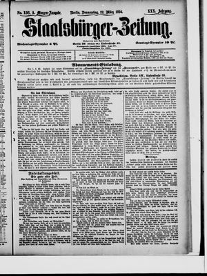 Staatsbürger-Zeitung on Mar 23, 1894