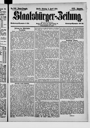 Staatsbürger-Zeitung on Apr 3, 1894