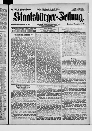 Staatsbürger-Zeitung on Apr 4, 1894