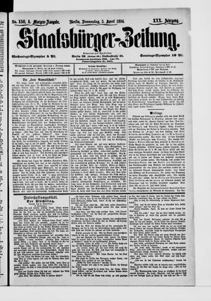 Staatsbürger-Zeitung on Apr 5, 1894