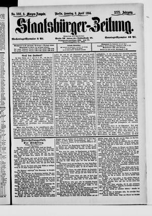 Staatsbürger-Zeitung vom 08.04.1894