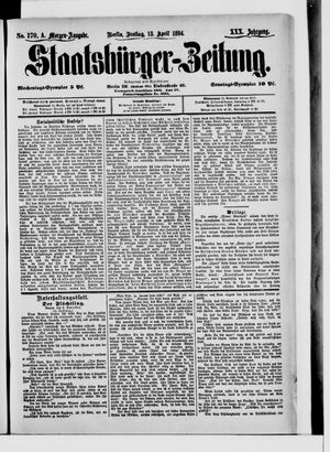 Staatsbürger-Zeitung vom 13.04.1894