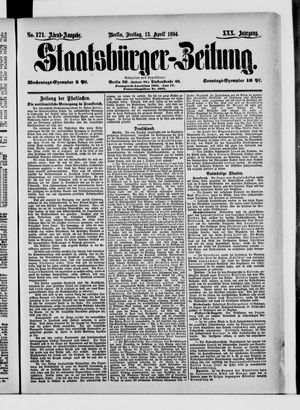 Staatsbürger-Zeitung vom 13.04.1894