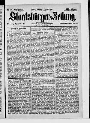 Staatsbürger-Zeitung vom 17.04.1894