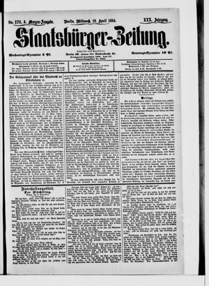 Staatsbürger-Zeitung on Apr 18, 1894