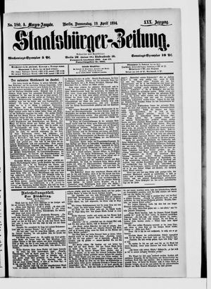 Staatsbürger-Zeitung vom 19.04.1894