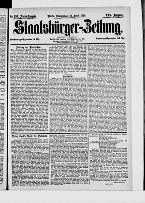 Staatsbürger-Zeitung vom 19.04.1894