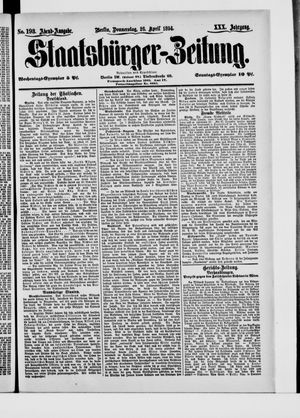 Staatsbürger-Zeitung on Apr 26, 1894