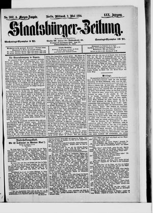 Staatsbürger-Zeitung on May 2, 1894