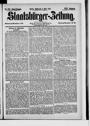 Staatsbürger-Zeitung on May 2, 1894