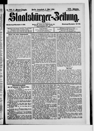 Staatsbürger-Zeitung on May 4, 1894