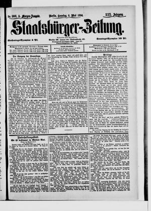 Staatsbürger-Zeitung on May 5, 1894