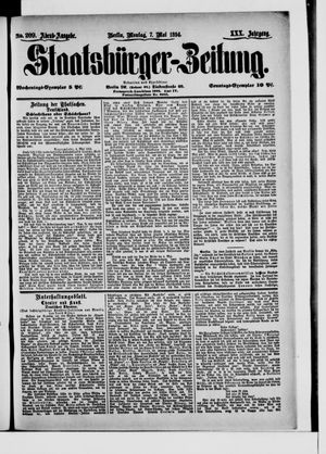 Staatsbürger-Zeitung vom 07.05.1894