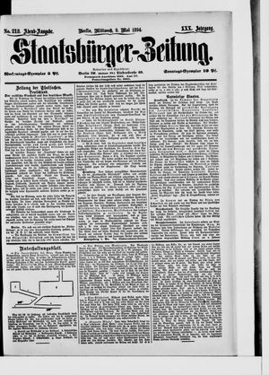 Staatsbürger-Zeitung on May 9, 1894