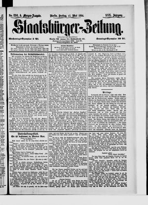 Staatsbürger-Zeitung vom 12.05.1894
