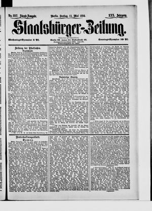 Staatsbürger-Zeitung vom 12.05.1894