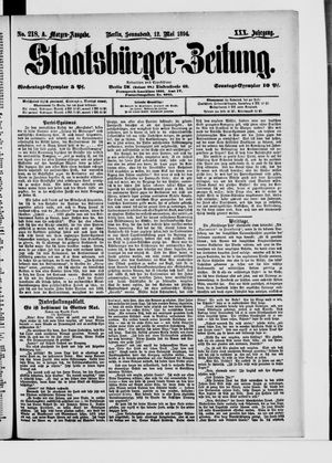 Staatsbürger-Zeitung vom 13.05.1894