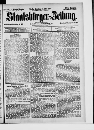 Staatsbürger-Zeitung vom 14.05.1894