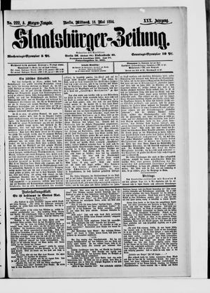 Staatsbürger-Zeitung vom 16.05.1894