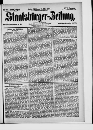 Staatsbürger-Zeitung vom 16.05.1894