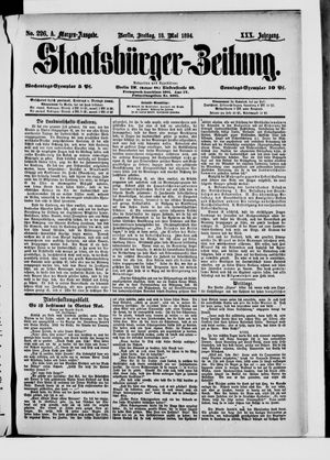 Staatsbürger-Zeitung vom 18.05.1894