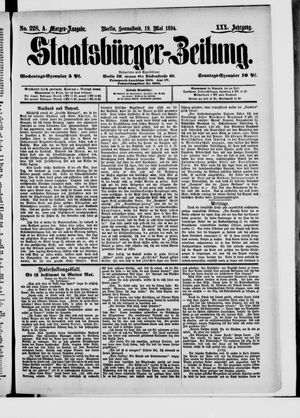 Staatsbürger-Zeitung vom 19.05.1894