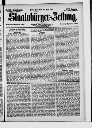Staatsbürger-Zeitung vom 19.05.1894